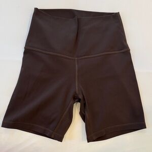 Lululemon Sz 4 High-Waist Women's Bike Shorts - Brown